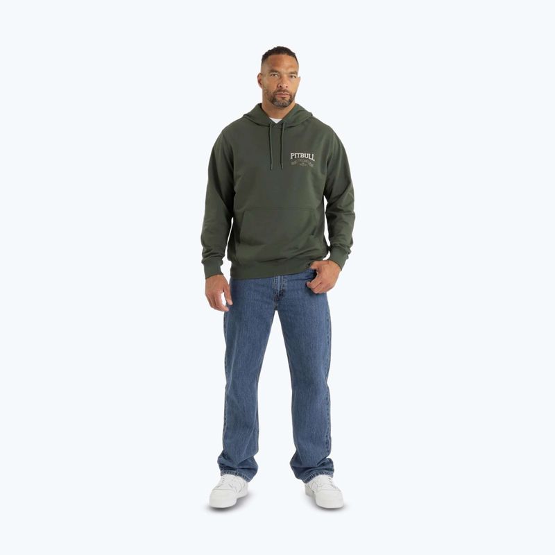 Bluza męska Pitbull Troublemaker Hooded Sweatshirt old green 2