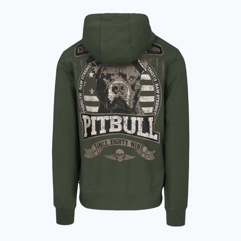 Bluza męska Pitbull Troublemaker Hooded Sweatshirt old green 4