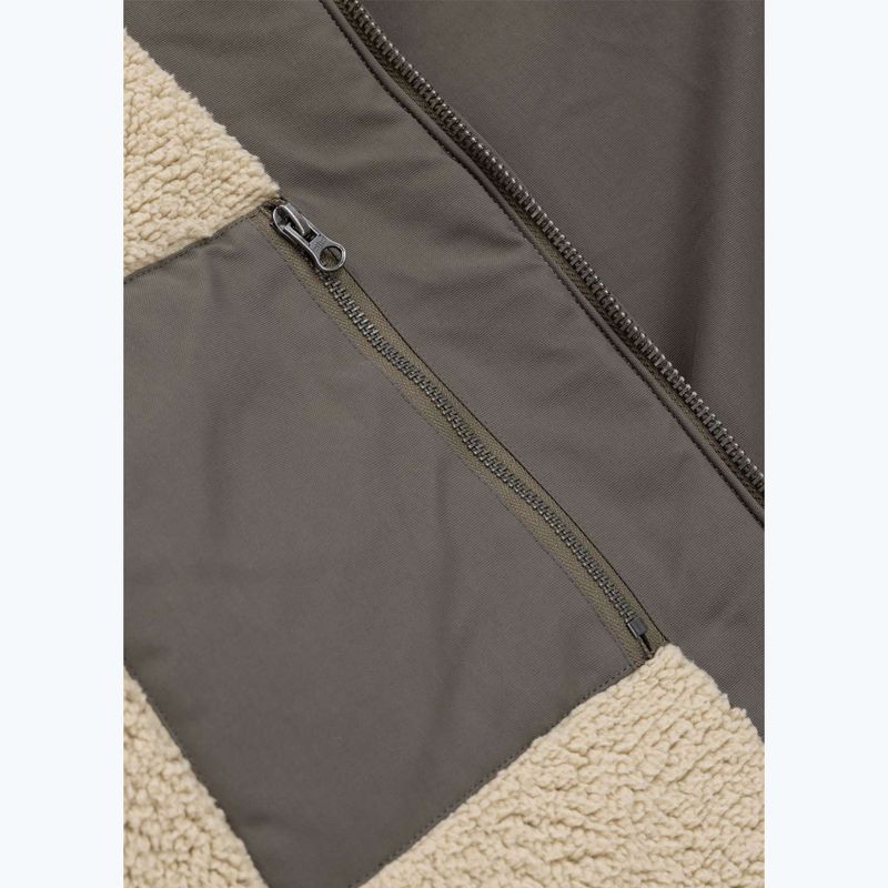 Kurtka zimowa męska Pitbull Elkwood 3 Sherpa Hooded taupe 11