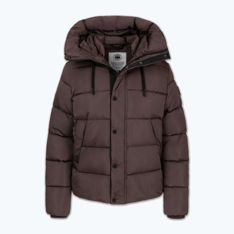 Kurtka zimowa damska Pitbull Amalia Padded Hooded dark chocolate 5