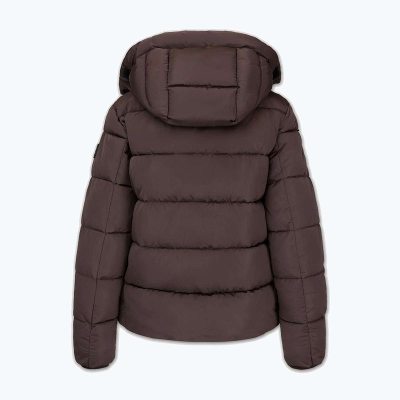 Kurtka zimowa damska Pitbull Amalia Padded Hooded dark chocolate 6