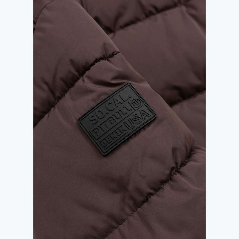 Kurtka zimowa damska Pitbull Amalia Padded Hooded dark chocolate 9
