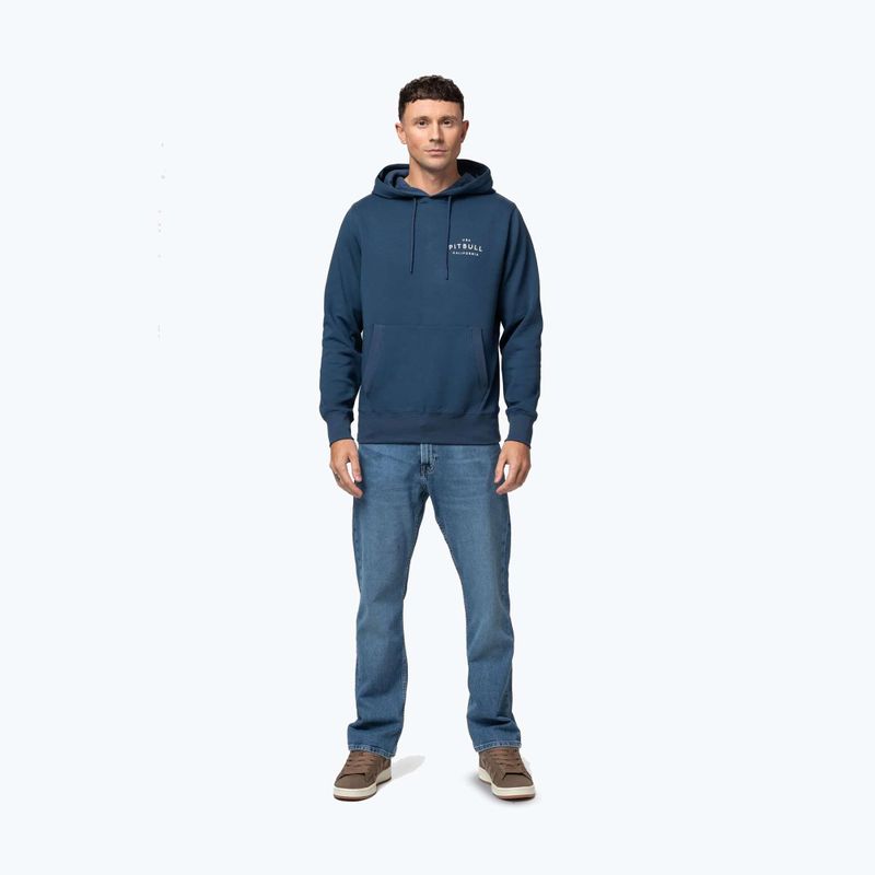 Bluza męska Pitbull Sampson Hooded Sweatshirt petrol blue 2