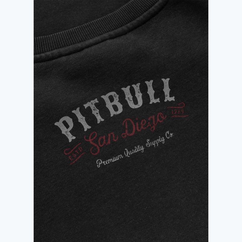 Bluza męska Pitbull Strenght & Respect Crewneck washed dark graphite 11