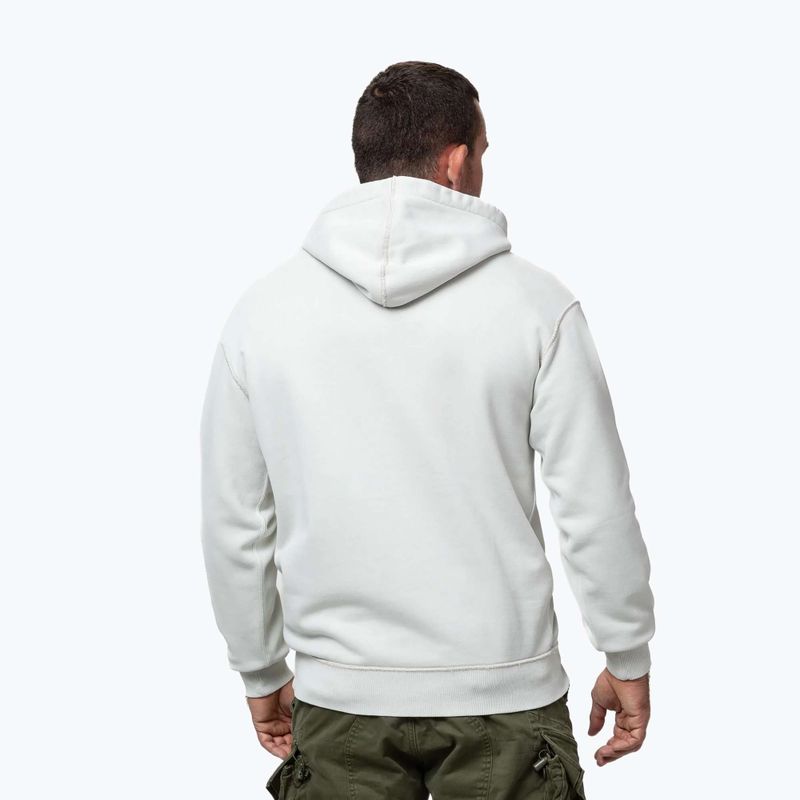 Bluza męska Pitbull Orlando Hooded white stone 3