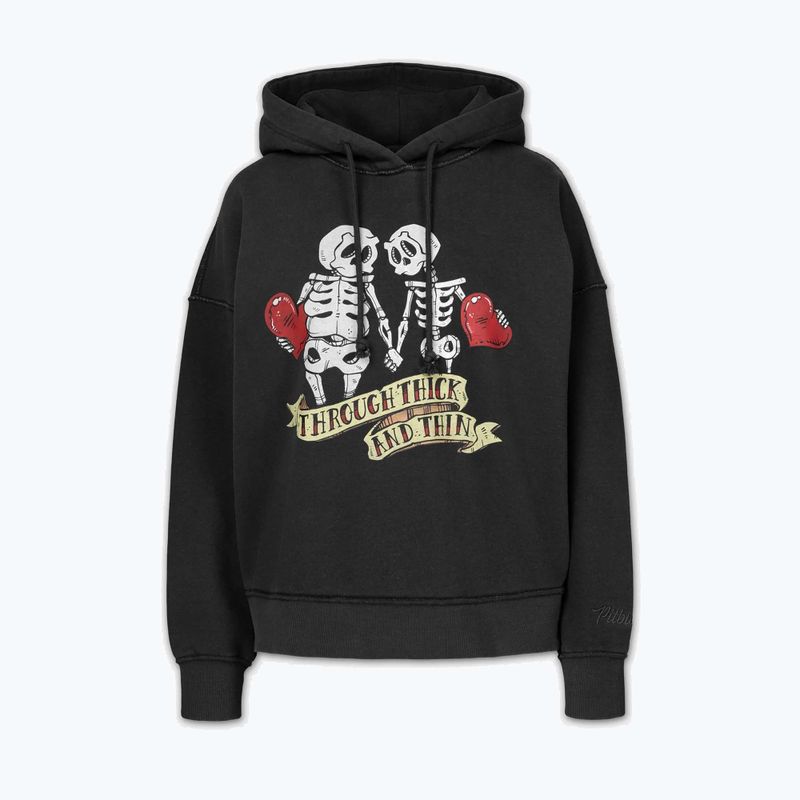 Bluza damska Pitbull Thick & Thin Hooded dark graphite 4