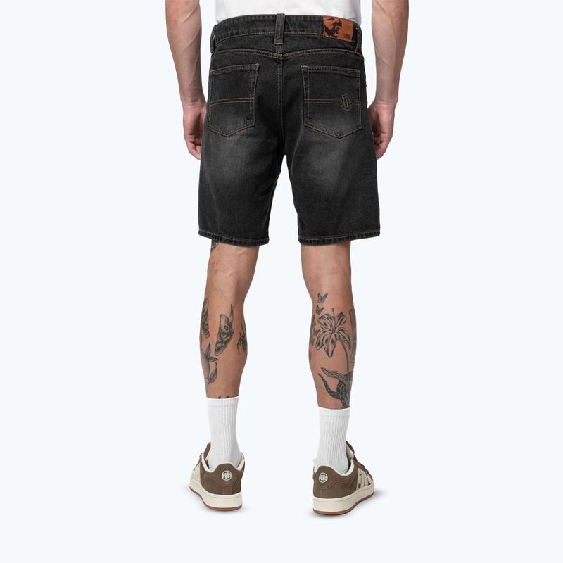 Spodenki męskie Pitbull Bayside Jeans Pocket black 3