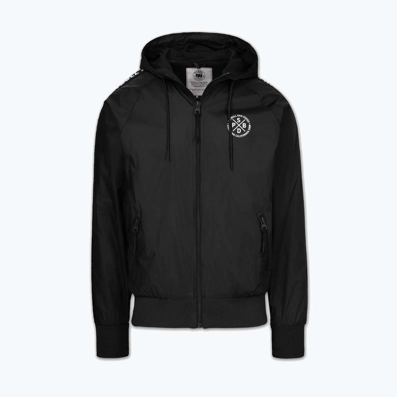 Kurtka męska Pitbull Athletic Tape Nylon Hooded black 3