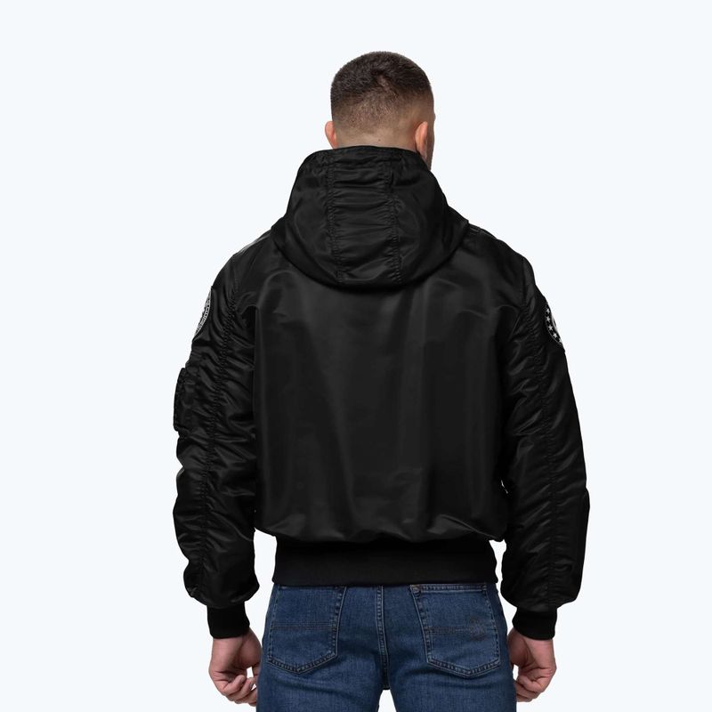 Kurtka męska Pitbull Aero Flight Hooded black 3