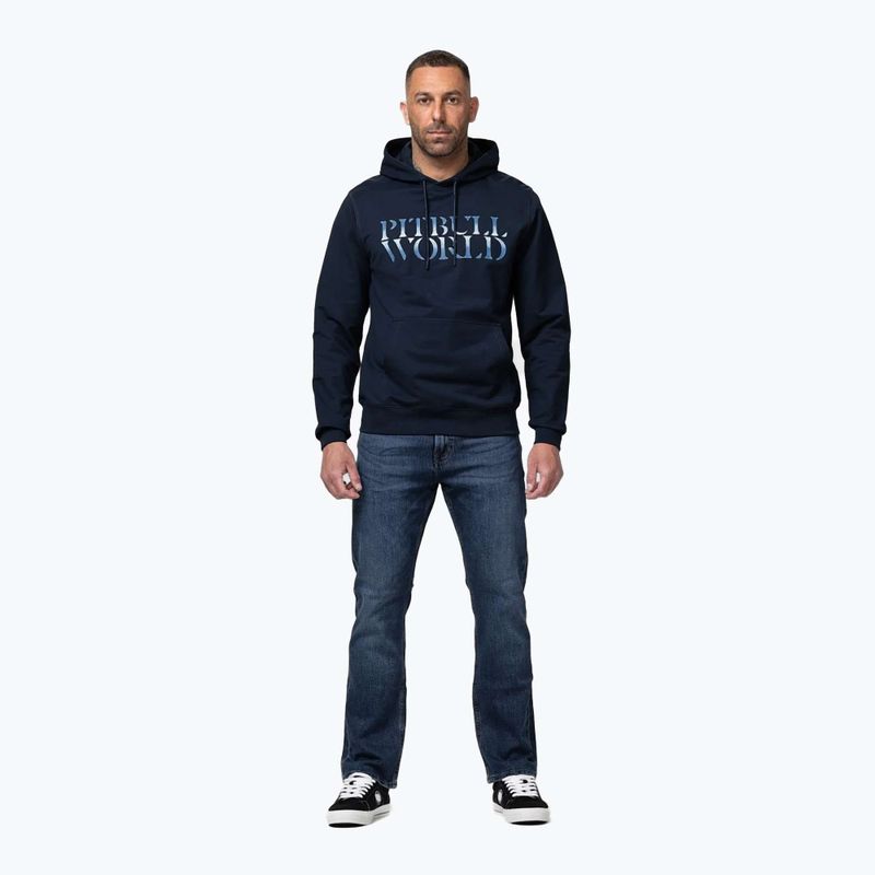Bluza męska Pitbull World Sweatshirt Hooded dark navy 2
