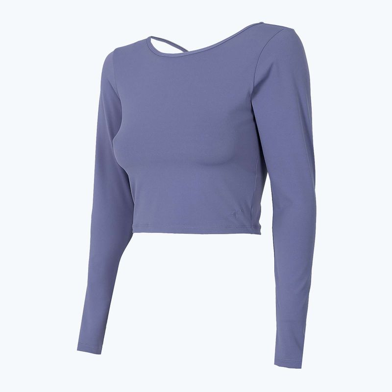 Top do jogi damski 4F TSDL019 LS denim 3