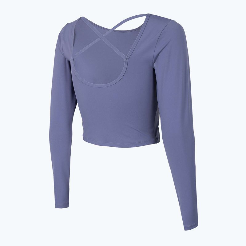 Top do jogi damski 4F TSDL019 LS denim 4