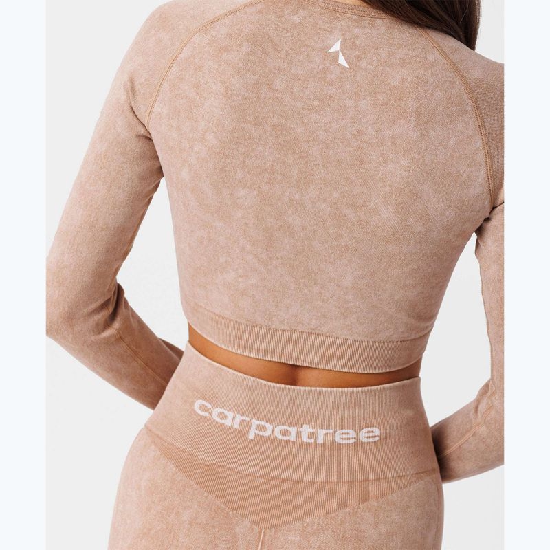 Longsleeve treningowy damski Carpatree Yasmine Seamless beige stone wash 5