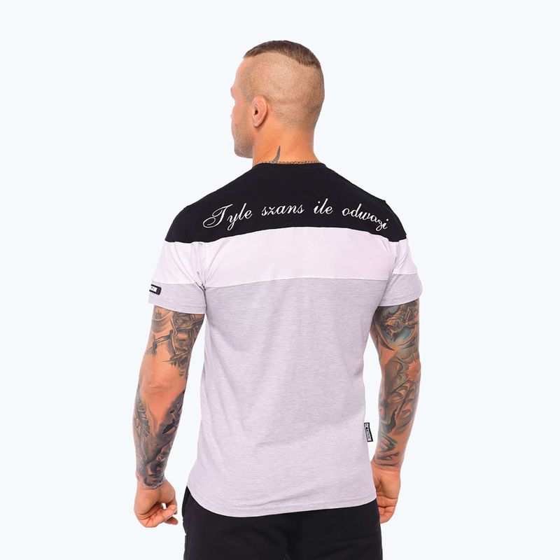 Koszulka męska Octagon Tyle Szans Ile Odwagi black/white/grey 3