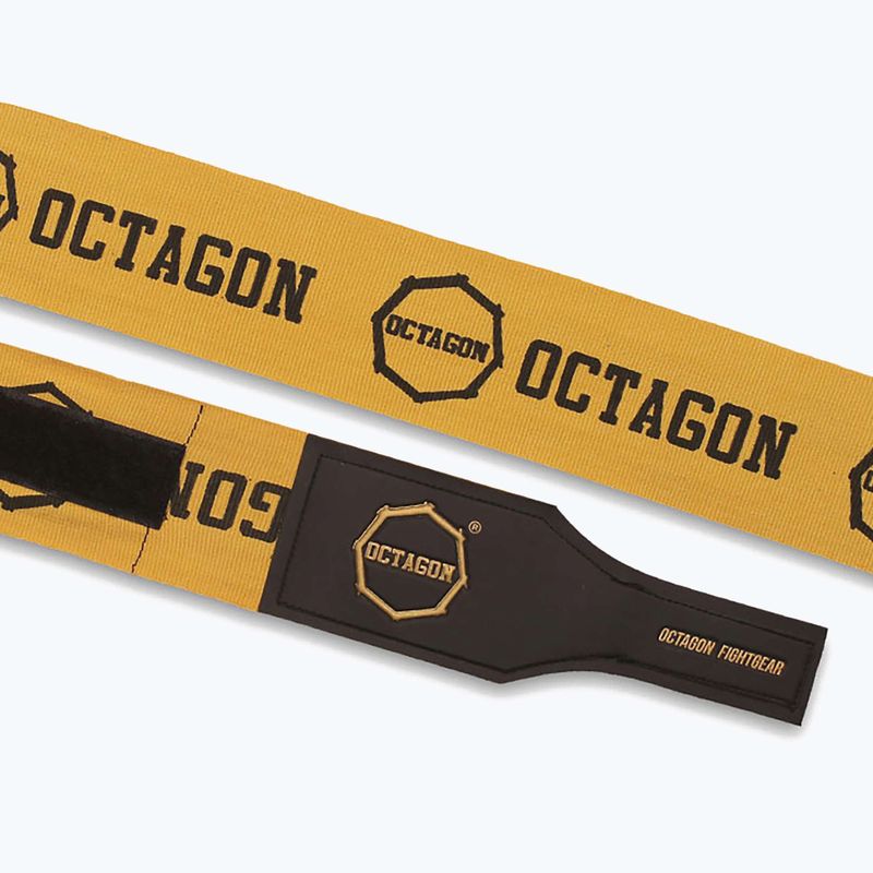 Bandaże bokserskie Octagon Fightgear Supreme Printed 300 cm gold 3
