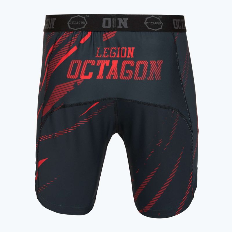 Spodenki treningowe męskie Octagon Legion Escape black/red 2