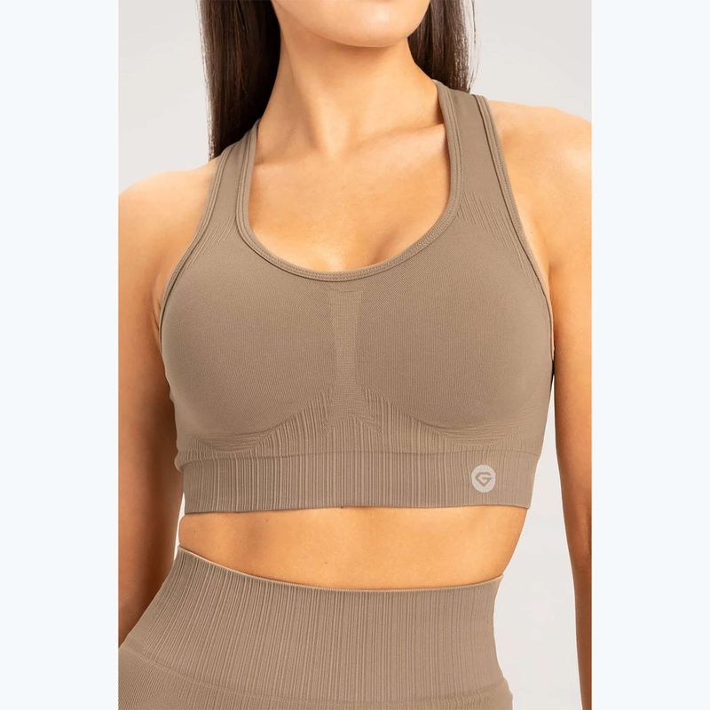 Biustonosz treningowy Gym Glamour Push Up nude 3