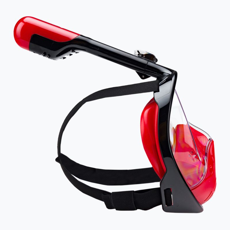 Maska pełnotwarzowa do snorkelingu AQUASTIC SMA-01SC czerwona 9