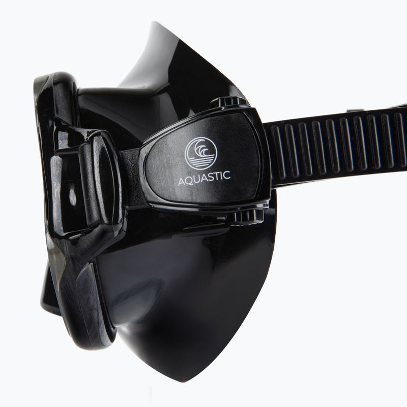 Zestaw do snorkelingu AQUASTIC MSA-01C czarny 7