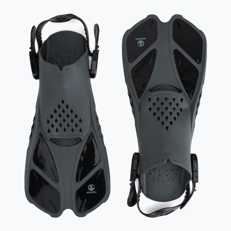 Zestaw do snorkelingu AQUASTIC SMFK-01LC czarny 8