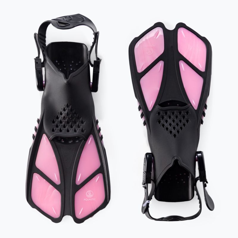 Zestaw do snorkelingu dziecięcy AQUASTIC MSFK-01SR różowy 3