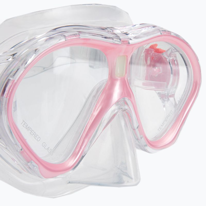 Zestaw do snorkelingu dziecięcy AQUASTIC MSFK-01SR różowy 16