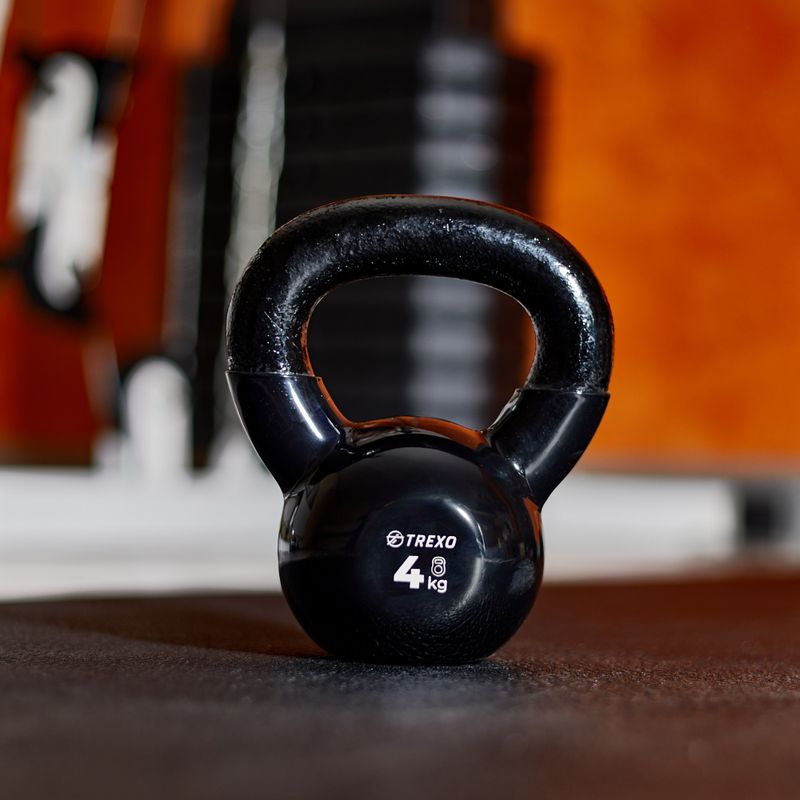 Kettlebell Żeliwny gumowany XTREXO VKB04 4 kg 6
