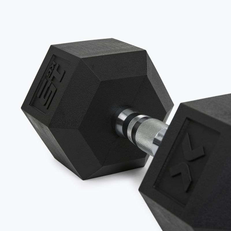Hantel ogumowany XTREXO Hex 15 kg 8