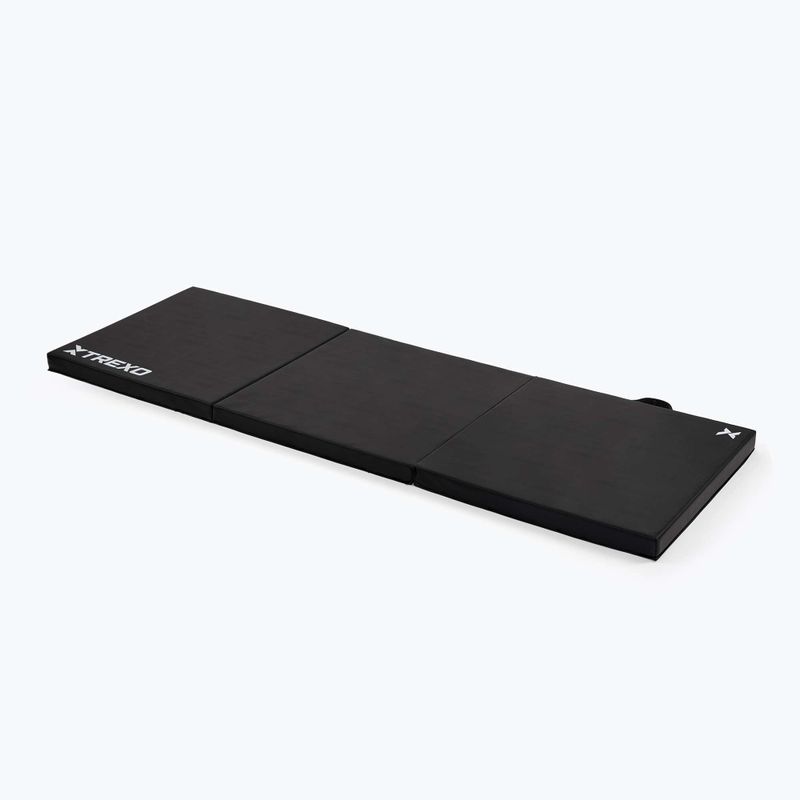 Materac gimnastyczny XTREXO składany 180 x  60 x 5 cm czarny 3