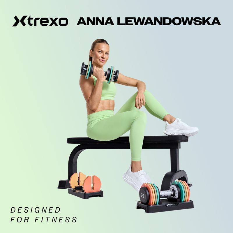 Hantel regulowany XTREXO Nowa generacja TXO-B4W003 18 kg czarny 2