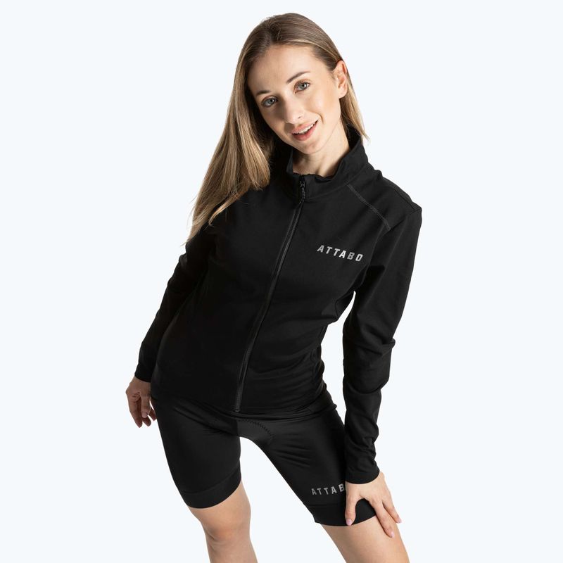 Bluza rowerowa damska ATTABO FLEERO REF ocieplana czarny 3