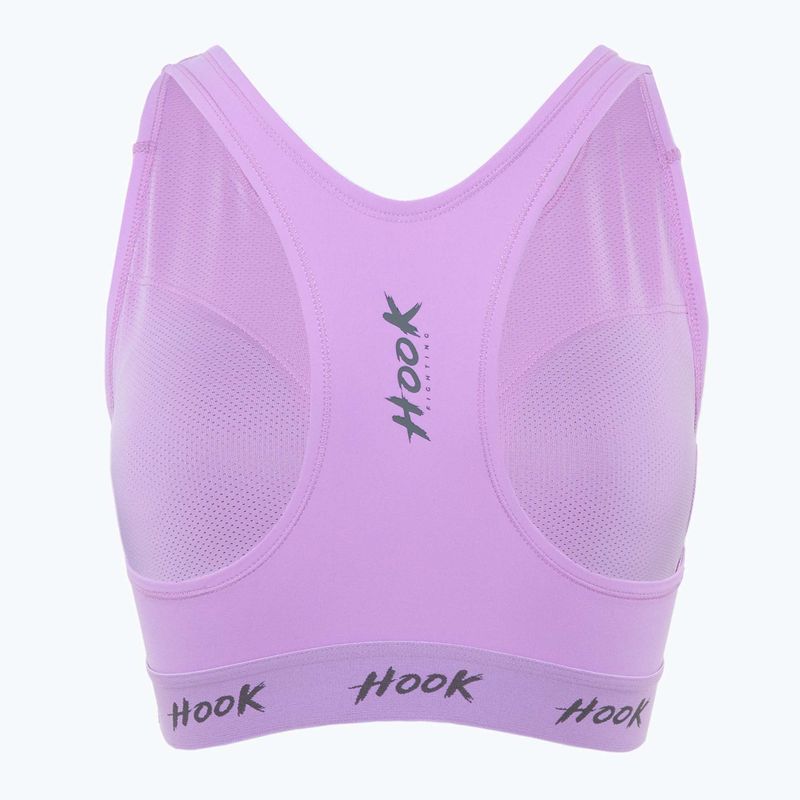 Stanik sportowy damski HOOK FIGHTING Base fioletowy 2