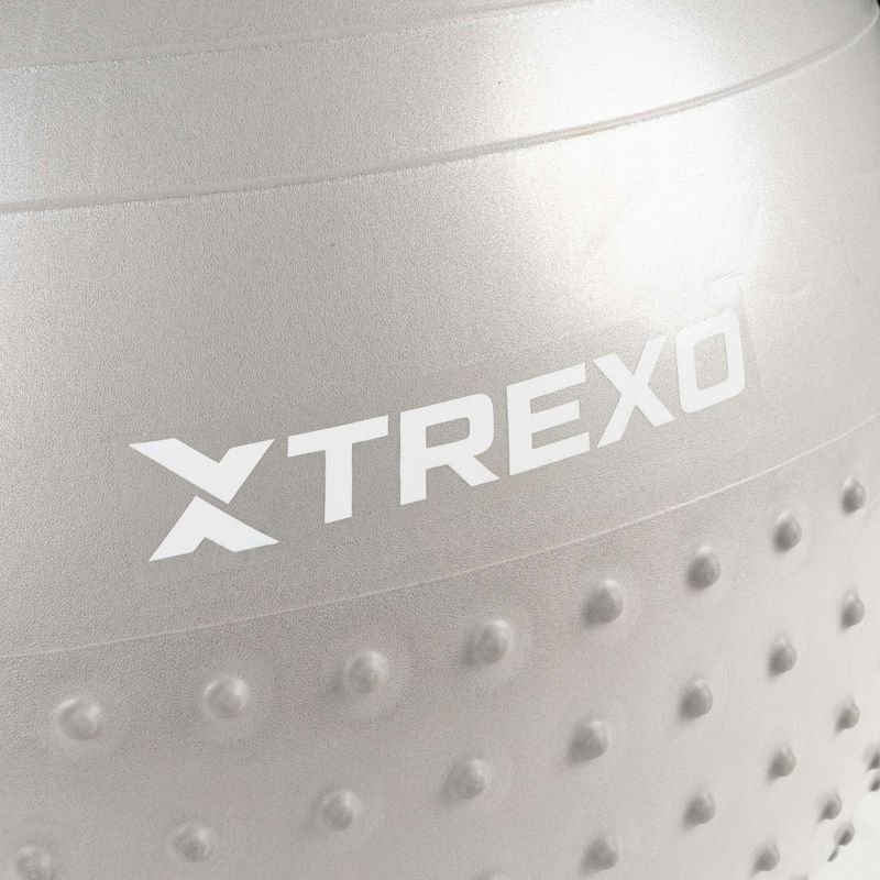 Piłka gimnastyczna masująca XTREXO TXO-B4Z022-GY 75 cm szary 5