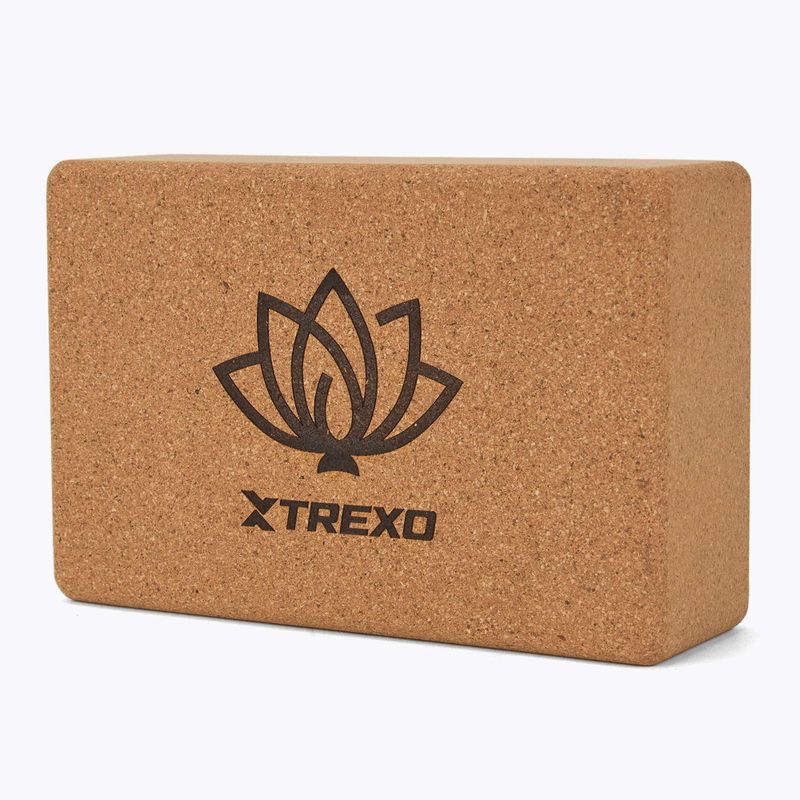 Kostka do jogi XTREXO korkowa TXO-B4Z077-NC naturalny 3
