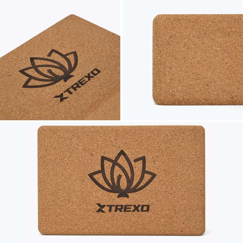 Kostka do jogi XTREXO korkowa TXO-B4Z077-NC naturalny 5