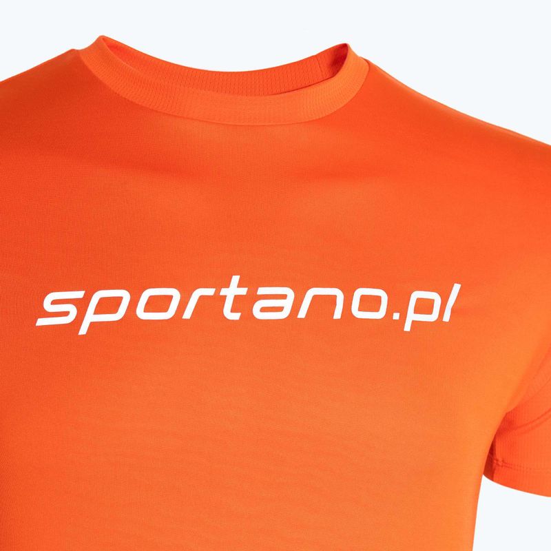Koszulka do biegania męska Sportano Active Men pomarańczowy 3