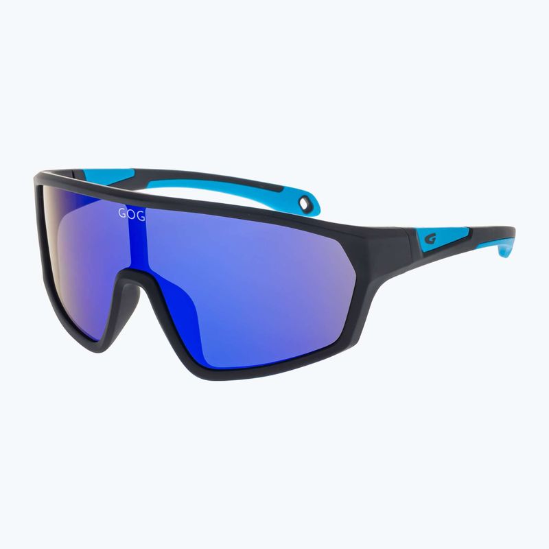 Okulary przeciwsłoneczne dziecięce GOG Flint matt black/blue/polychromatic blue 2
