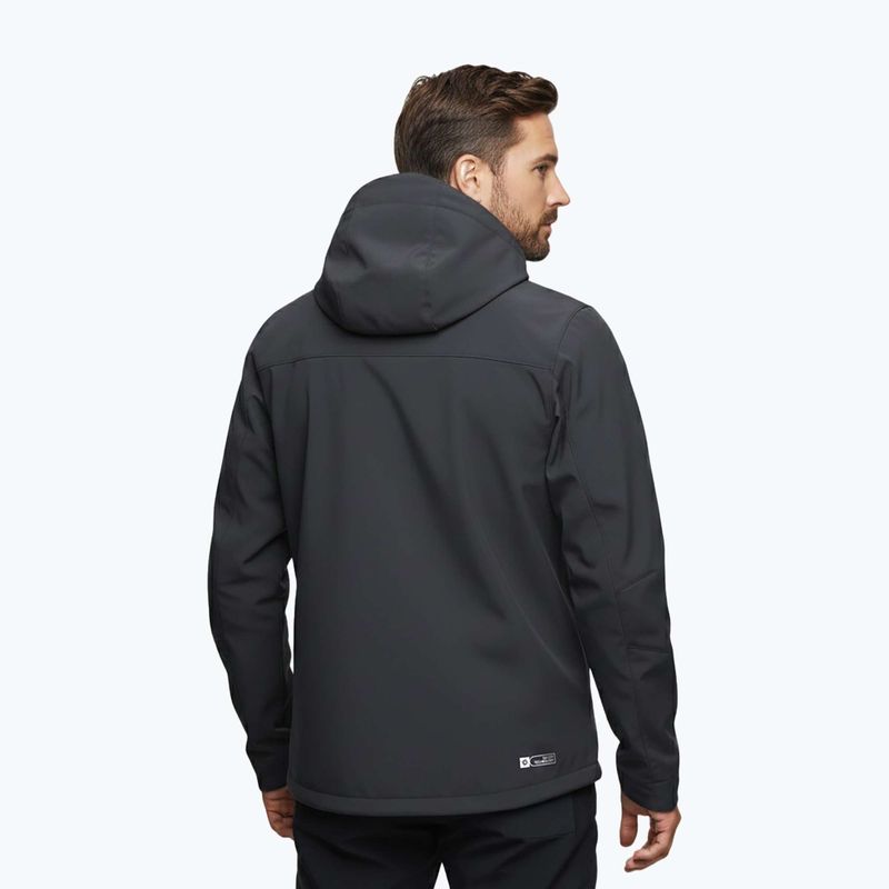 Kurtka softshell męska Alpinus Roignais czarny/grafitowy 3