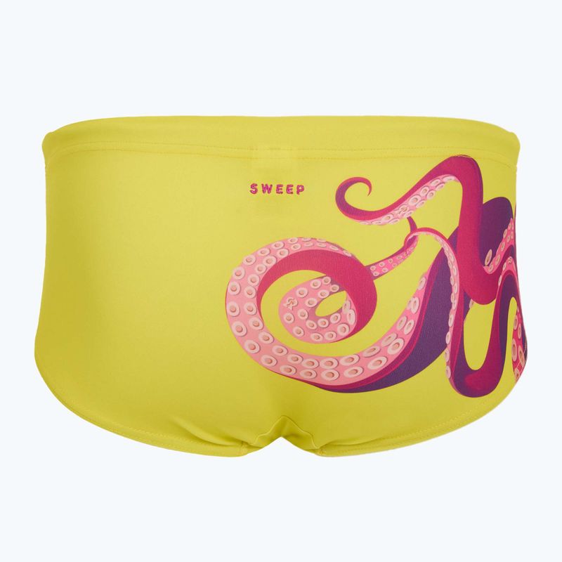 Bokserki pływackie męskie SWEEP Aqua Kraken różowy/żółty 2