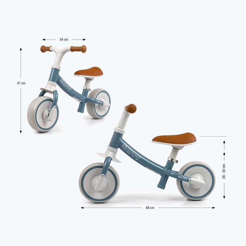 Rowerek biegowy Milly Mally Skippy blue 2