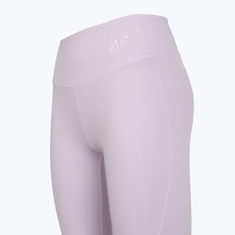 Legginsy treningowe damskie 4F Solar Punk FNK F404 light violet 3