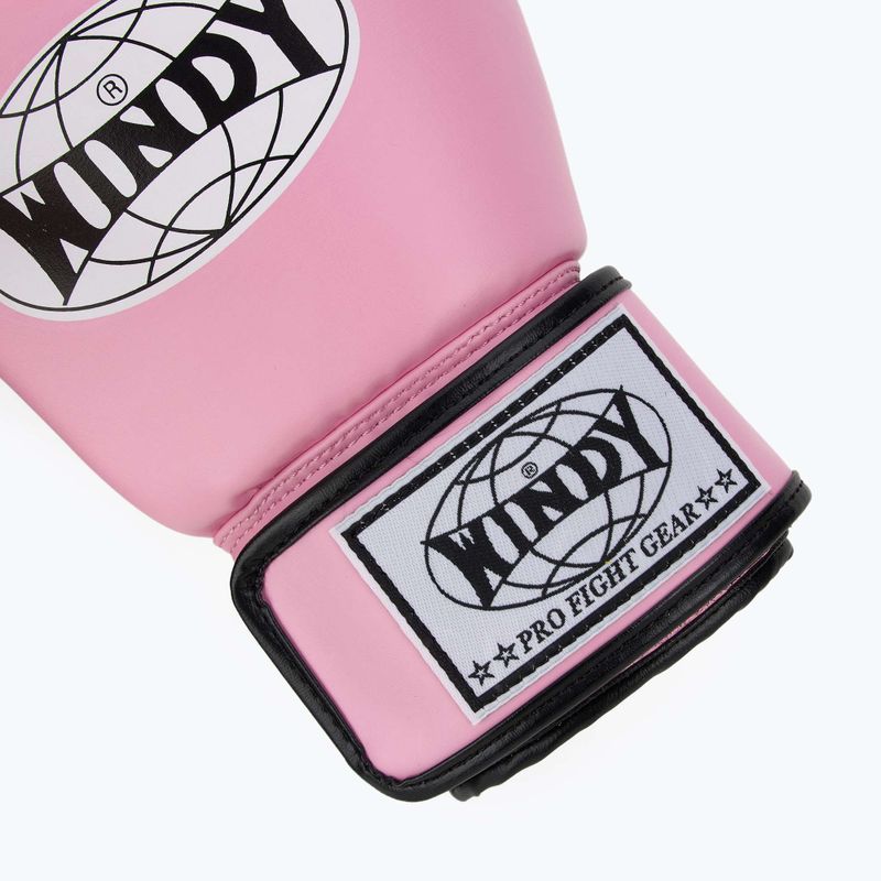 Rękawice bokserskie WINDY Classic Synthetic Leather pink 6