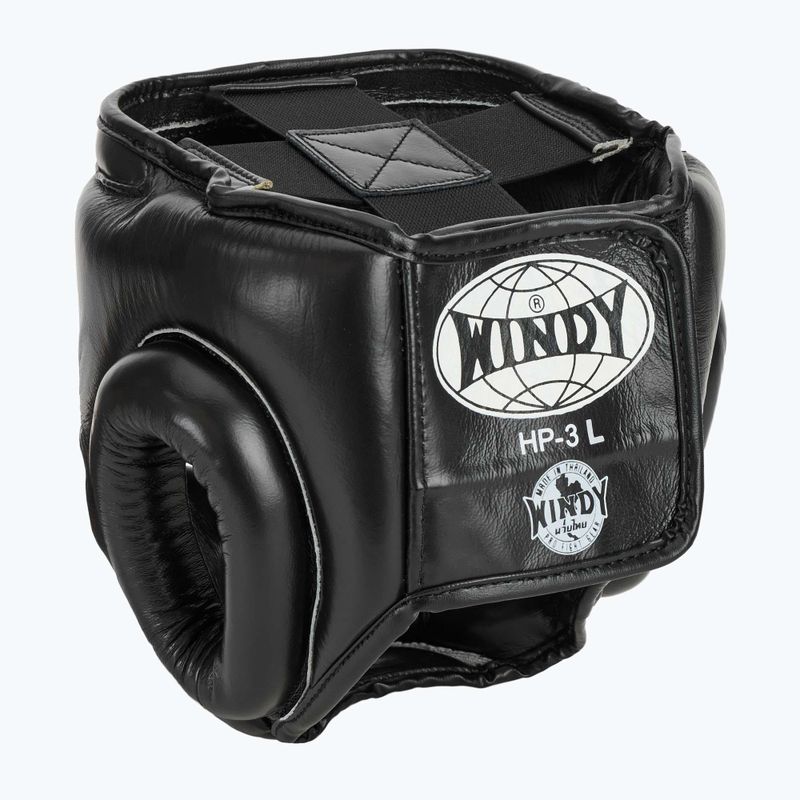 Kask bokserski WINDY Genuine Leather black 3
