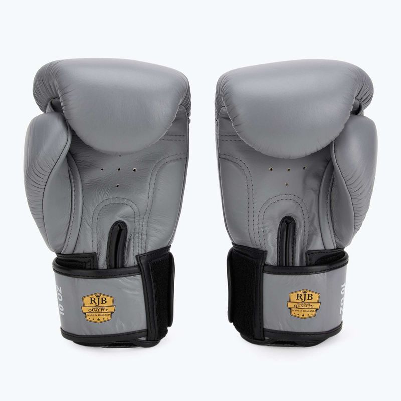 Rękawice bokserskie RAJA BOXING Single Standard Genuine Leather grey 3