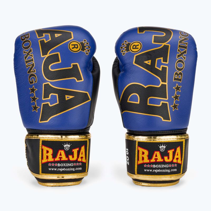 Rękawice bokserskie RAJA BOXING Origin Standard Genuine Leather blue 2
