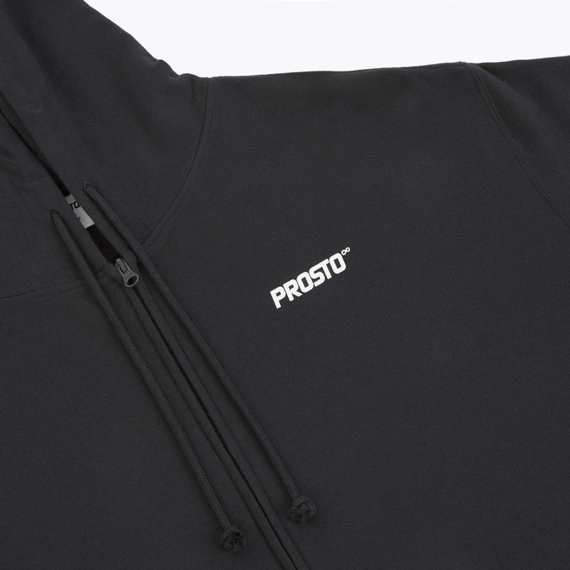 Bluza męska PROSTO Hoodie Logo Zip black 3