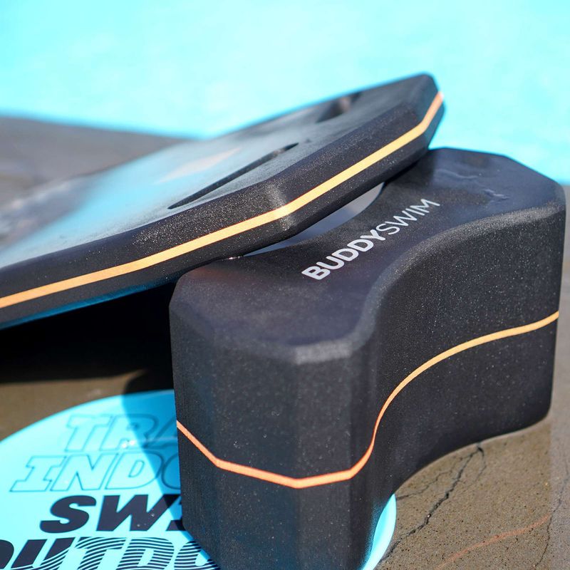 Deska do pływania BuddySwim Kickboard black/orange 3