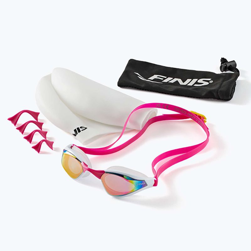 Okulary do pływania FINIS Mach 1 Racing pink opal 2