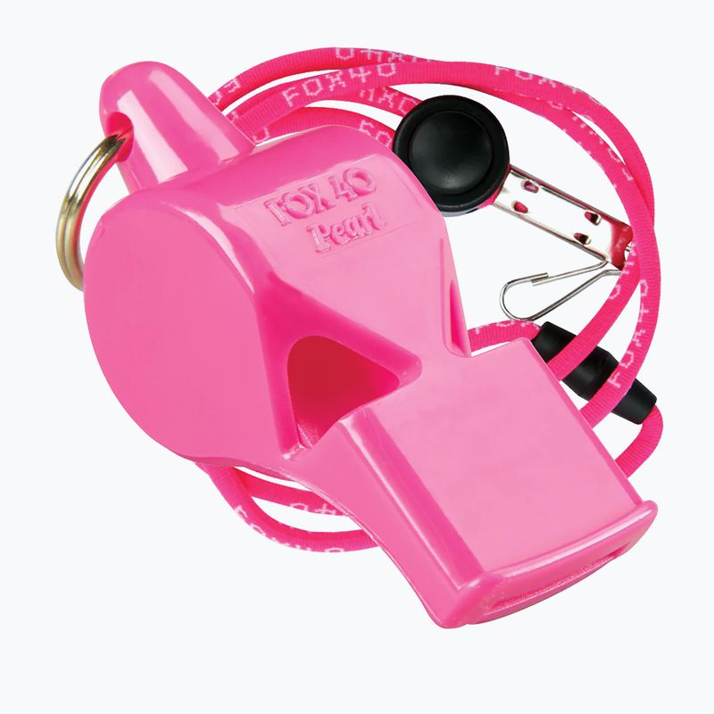 Gwizdek ze sznurkiem Fox 40 Pearl Safety pink