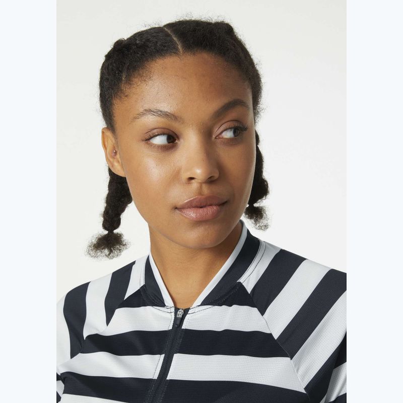 Koszulka damska Helly Hansen Siren 1/2 Zip navy stripe 3